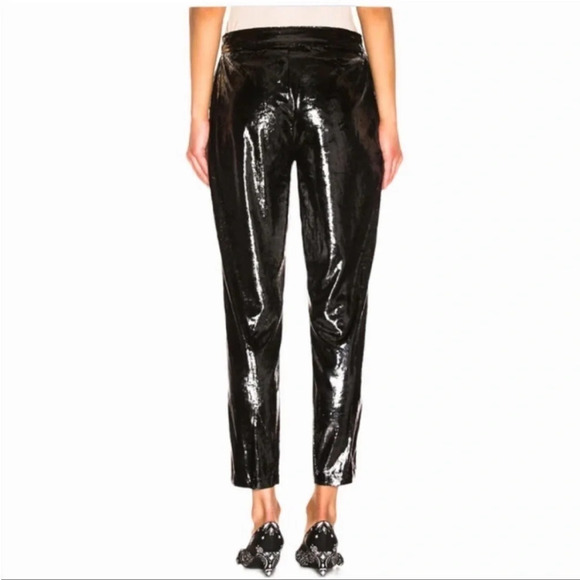 RtA Taja black fuzzy textured pants - Picture 3 of 12